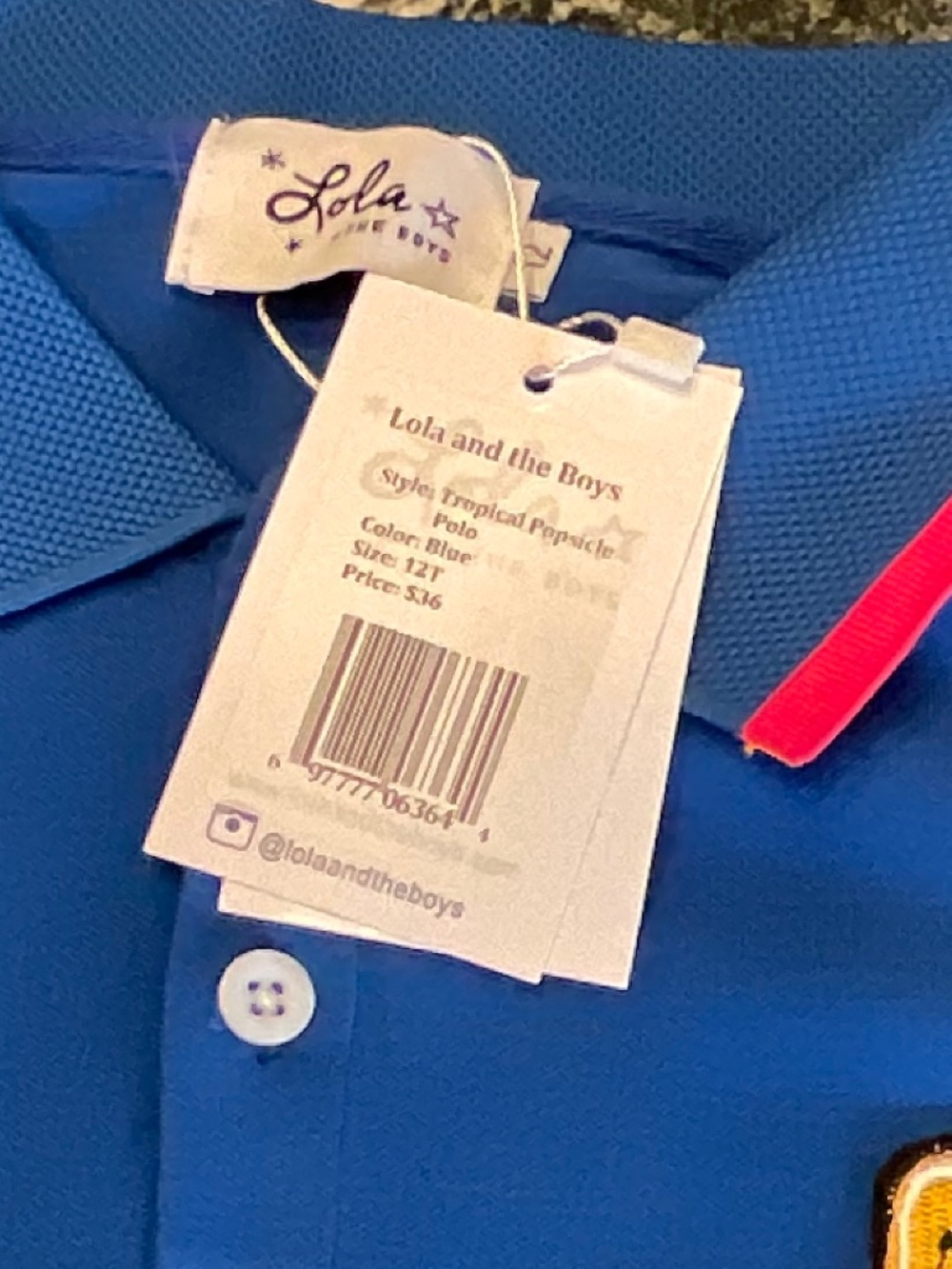 NWT Lola + the Boys Kids Tropical Popsicle Polo shirt - Picture 10 of 12